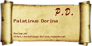 Palatinus Dorina névjegykártya