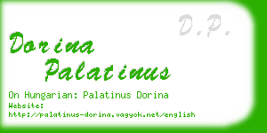 dorina palatinus business card